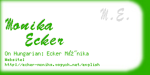 monika ecker business card